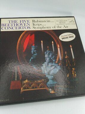Rubinstein Krips-The Five Beethoven Concertos Symphony of the Air Vinyl 5 LP Set